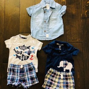 Baby Boy Shorts set- 3 Pack  —3Months